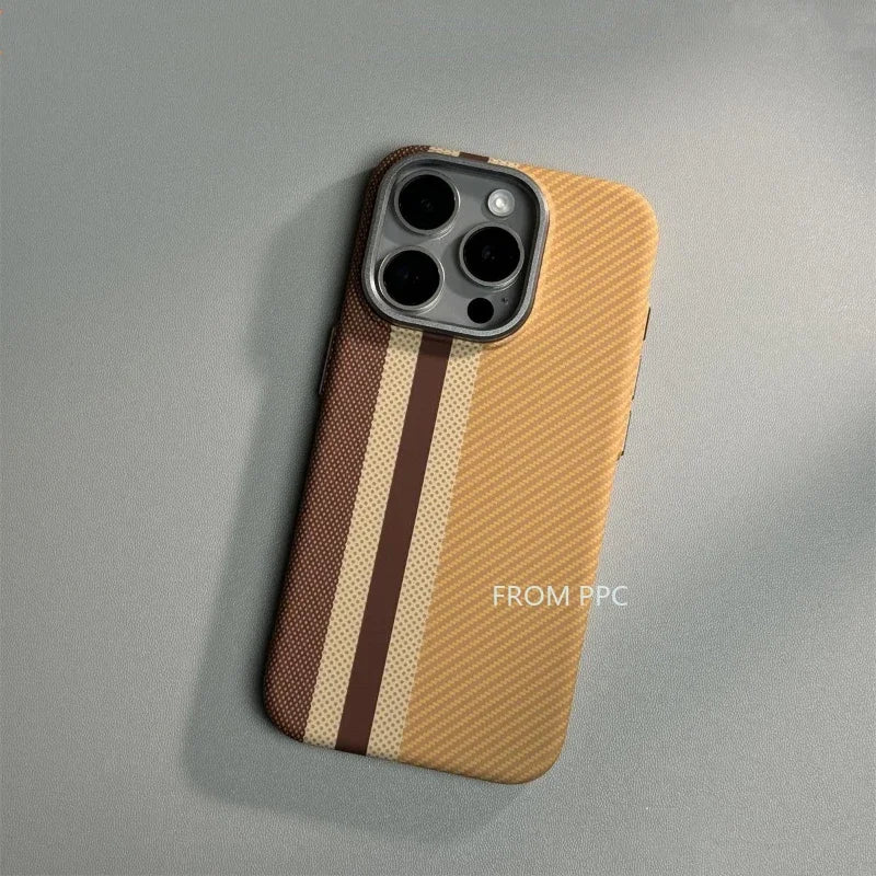 Coque en fibre de carbone pour IPhone avec chargement sans fil