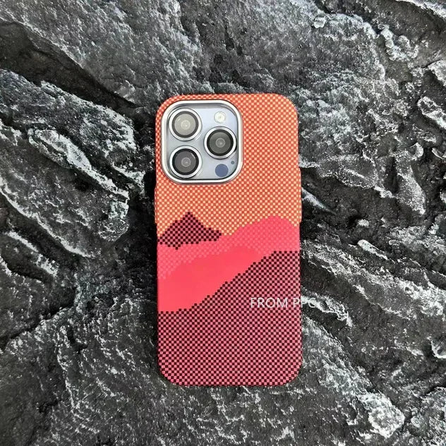 Coque en fibre de carbone pour IPhone avec chargement sans fil