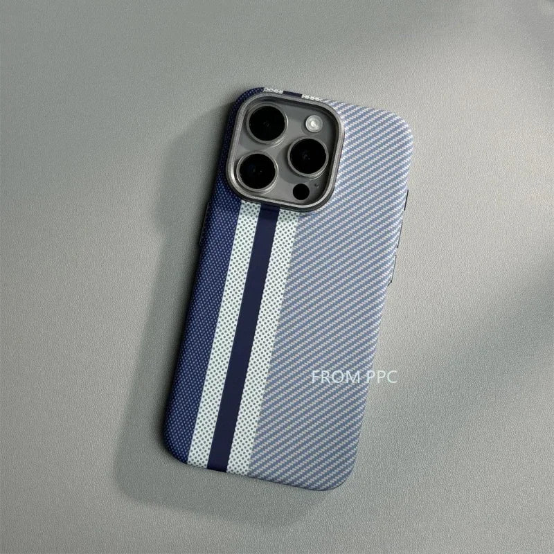 Coque en fibre de carbone pour IPhone avec chargement sans fil